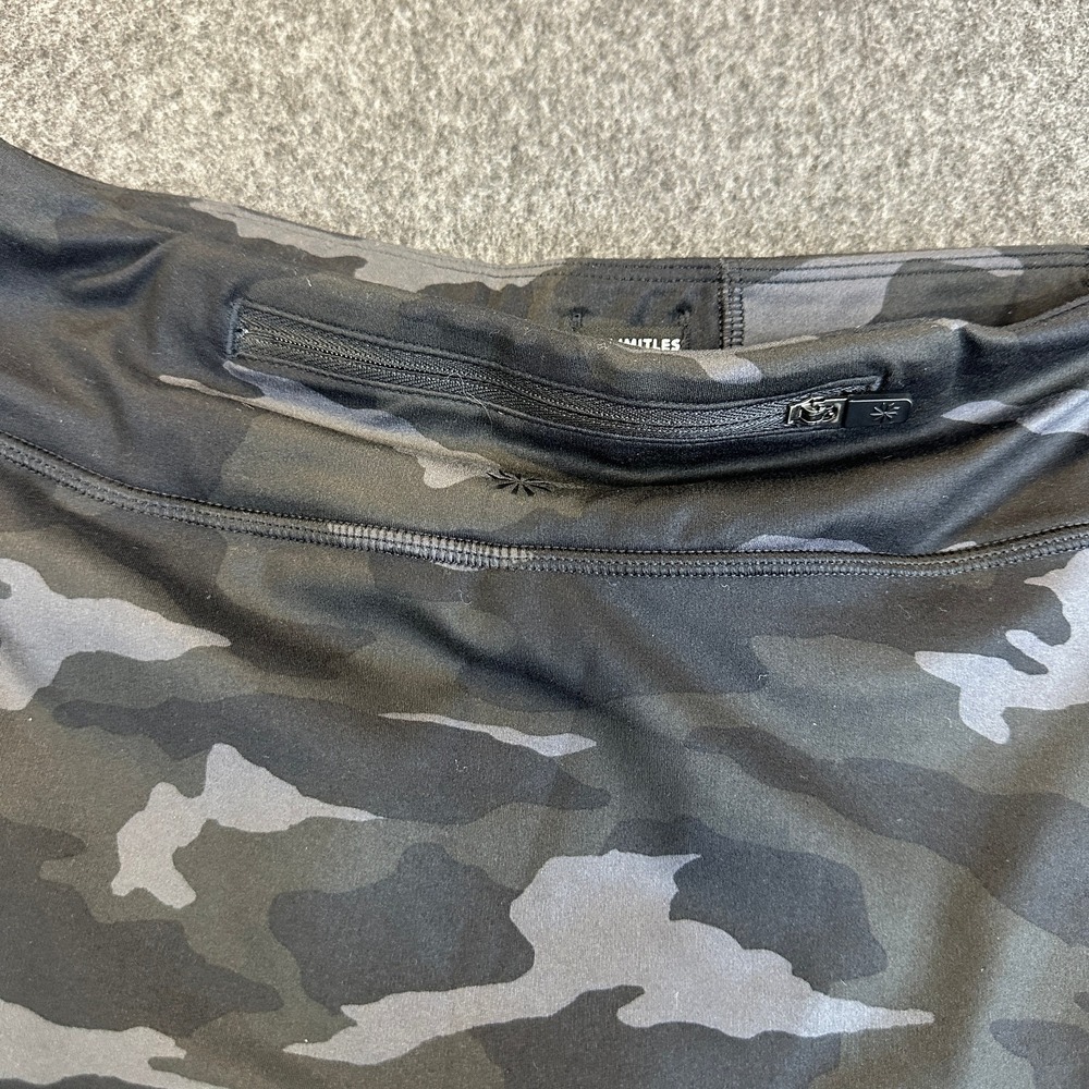 Athleta Swing Camo Skort Tiered Ruffle Active Skirt Shorts Girls Size XL 14 - Picture 3 of 15
